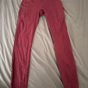 Lululemon Athletica Red Leggings for Active Comfort